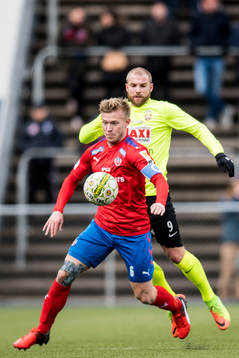 Helsingborgs Andreas Landgren och Kristianstads Emil Åberg