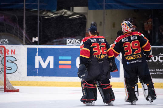 Djurgårdens målvakt Mikael Tellqvist och målvakt Adam