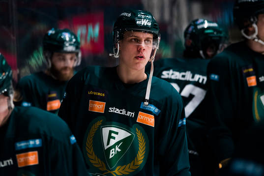 Färjestads Joel Eriksson Ek före åttondelsfinal 2 i