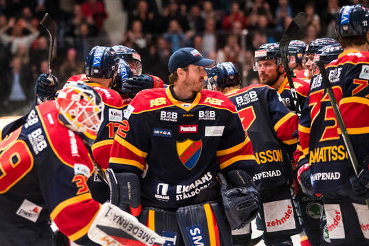 Djurgårdens målvakt Mikael Tellqvist jublar