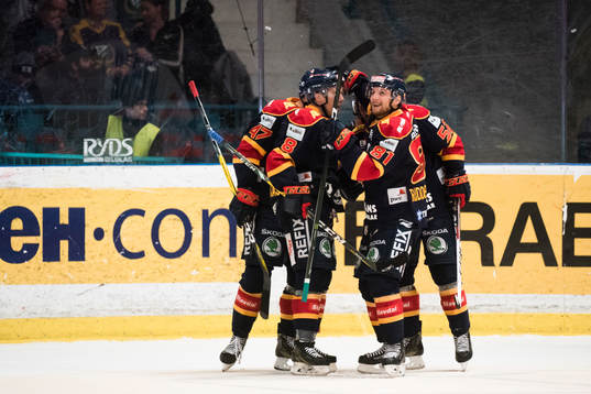 Djurgårdens spelare jublar