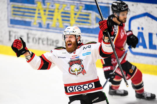 Malmö Redhawks Jens Olsson jublar