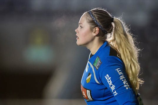 Häckens målvakt Sanna Eriksson