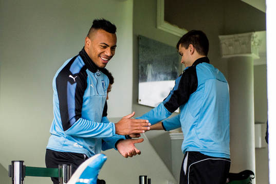 Felipe Carvalho och Alexander Jeremejeff