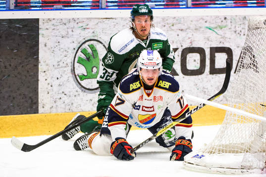 Färjestads Magnus Nygren och Djurgårdens Henrik Eriksson