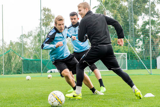 Anton Tinnerholm, Behrang Safari och Oscar Lewicki
