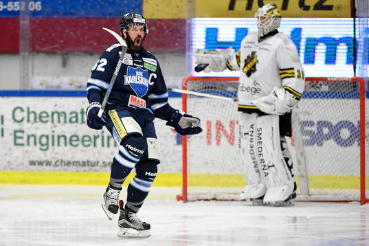 Bläddra bland fler bilder av Ishockey, hockeyallsvenskan, Playoff 1, Karlskoga - AIK