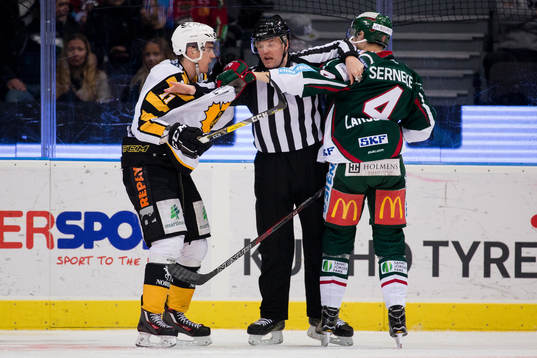 Skellefteås Henrik Hetta och Frölundas Jacob Larsson
