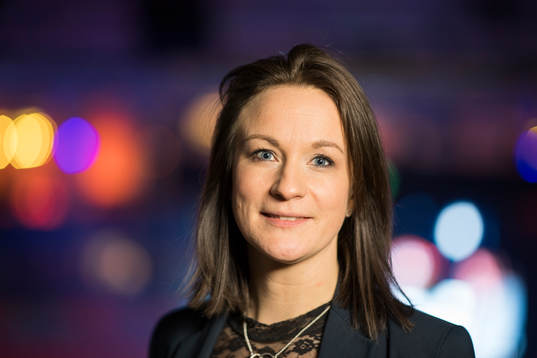 Cmore kommentator Lena Sundqvist före kvartsfinal 1 i