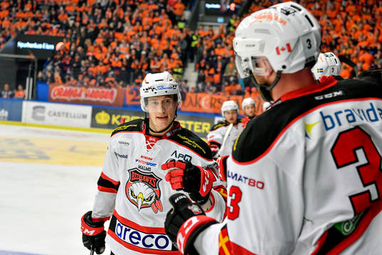 Malmö Redhawks Robin Alvarez jublar