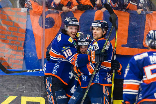 Växjös Dennis Everberg, Tuomas Kiiskinen  och Emil