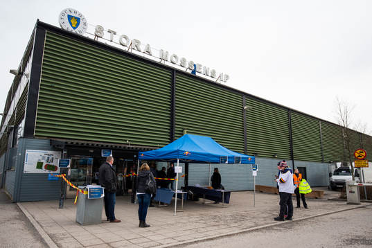 Exteriör av Stora Mossens IP