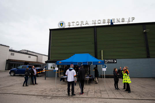 Exteriör av Stora Mossens IP