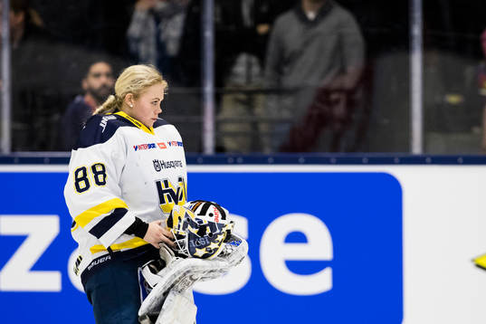 s målvakt Sabina Eriksson innan final 2 i SDHL-slutspelet