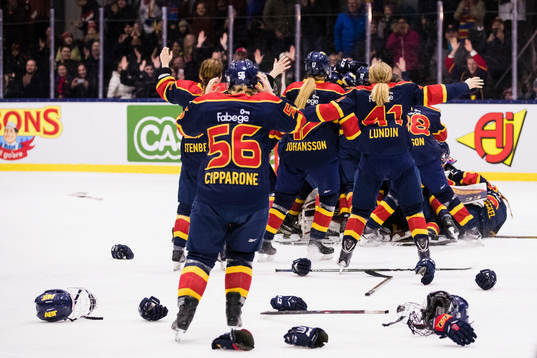 Djurgårdens spelare jublar