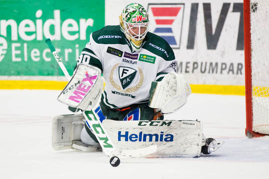 Färjestads målvakt Lars Haugen