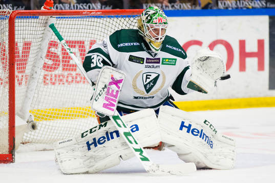 Färjestads målvakt Lars Haugen