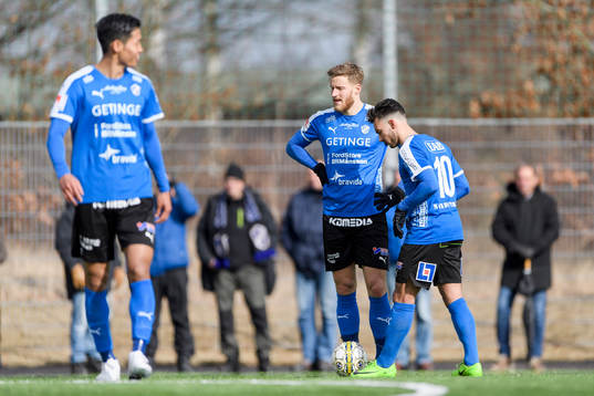 Halmstads Alexander Ruud Tveter och Sead Haksabanovic