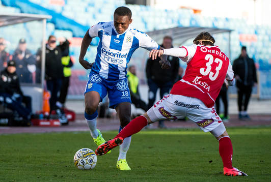 IFK Göteborgs Lawson Sabah och Kalmars Adrian Edqvist