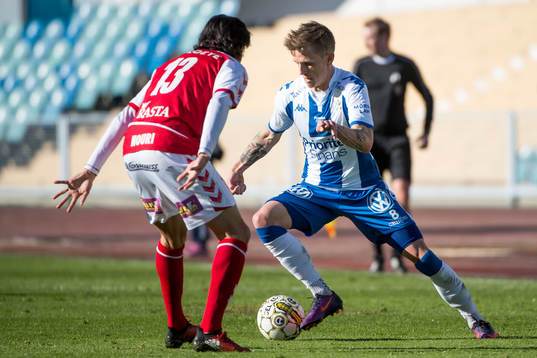 Kalmars Emin Nouri och IFK Göteborgs Sören Rieks