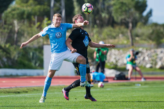 Moldes Ole Martin Rindaroy och Malmö FFs Anton Tinnerholm