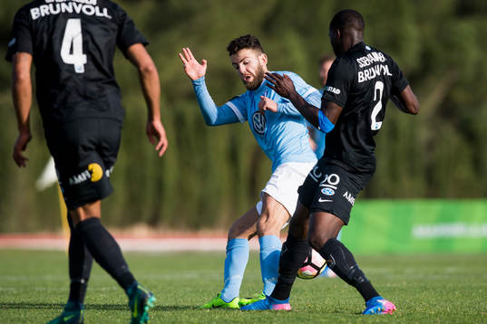 Malmö FFs Erdal Rakip och Moldes Isak Ssewankambo
