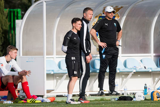 Malmö FFs fystränaren Ben Rosen och tränare Magnus