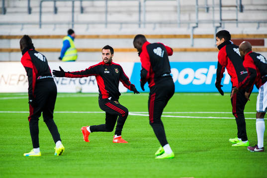 Östersunds Brwa Nouri leder uppvärmningen