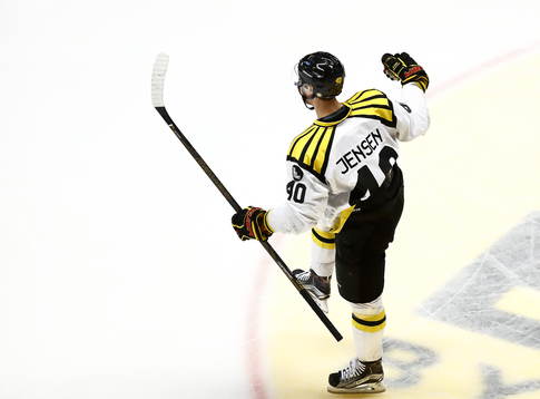 Brynäs Jesper Jensen jublar