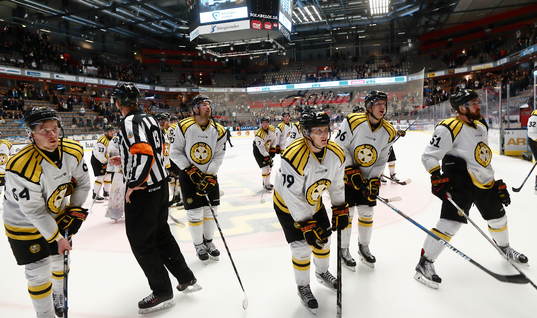 Brynäs spelare jublar