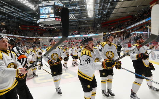 Brynäs spelare jublar