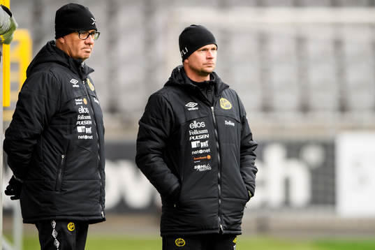Elfsborgs tränare Tony Lundqvist och tränare Tobias