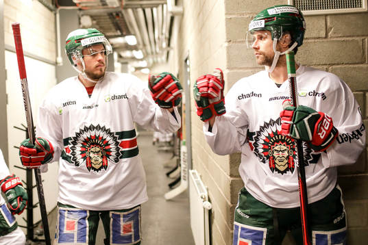 Frölundas Jonathan Sigalet och Sebastian Stålberg