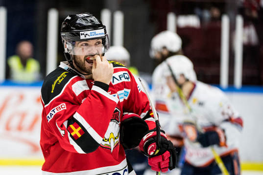 Malmö Redhawks Noah Welch deppar