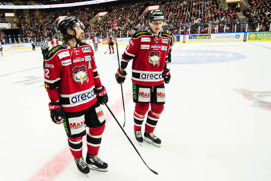Malmö Redhawks Andreas Thuresson och Fredrik Händemark