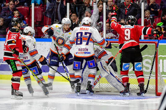 Malmö Redhawks Frederik Storm jublar