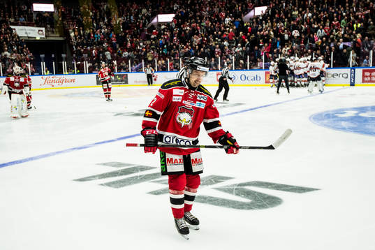 Malmö Redhawks Erik Andersson deppar