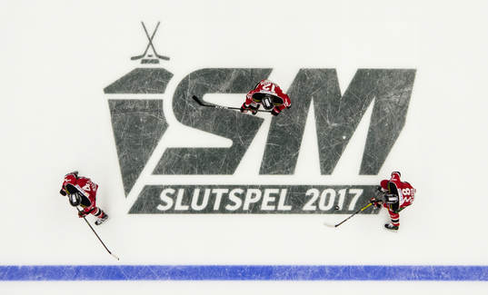 Malmö Redhawks Jens Olsson, Andreas Thuresson och Noah