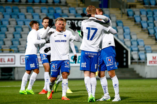Norrköpings Karl Holmberg jublar