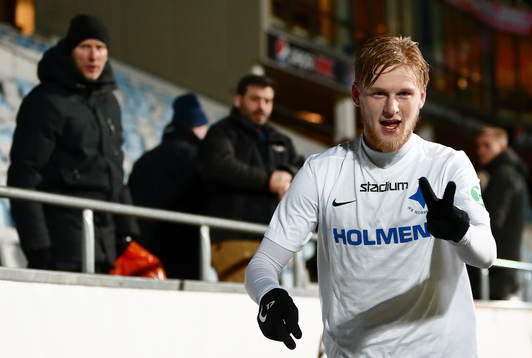 Norrköpings Kalle Holmberg jublar