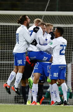 Norrköpings spelar jublar