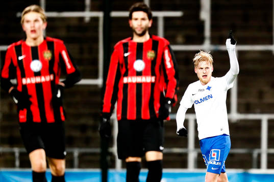 Norrköpings Karl Holmberg jublar