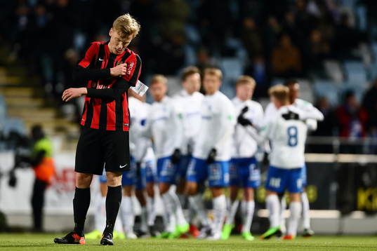 Brommapojkarnas Gustav Sandberg-Magnusson deppar