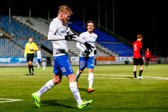 Norrköpings Karl Holmberg jublar
