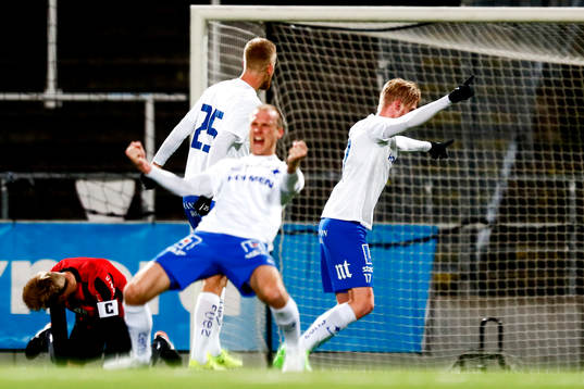 Norrköpings Karl Holmberg jublar