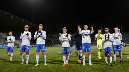 Norrköpings spelare jublar