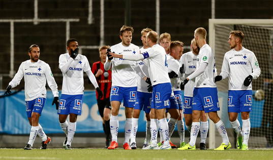 Norrköpings spelar jublar