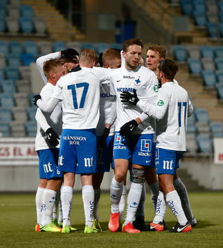 Norrköpings spelare jublar