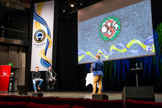 Representanter från Örebro på scenen