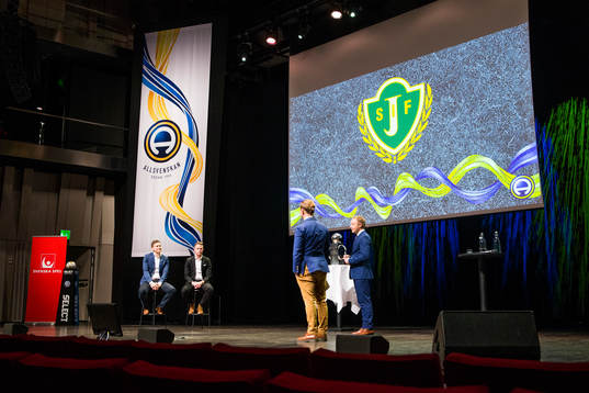 Representanter från Jönköping på scenen